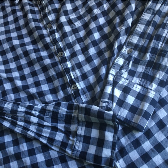 Wet Seal & J.Crew Plaid and Checkered Button Up Blouse Top Lot of 2 Size Small - Picture 8 of 11
